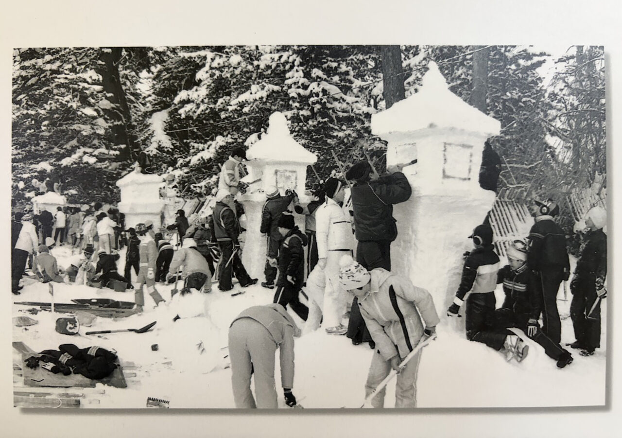 弘前駅雪燈篭祭り写真