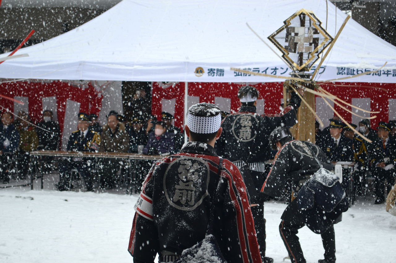 弘前市・西目屋村消防団出初式
